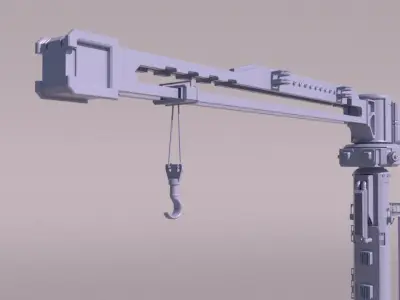 Sci-fi crane for 3Dprint 3D print model