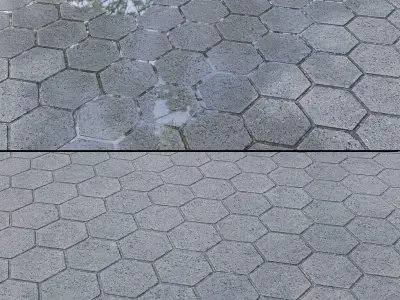 Paving slabs 01 Editable 3D model