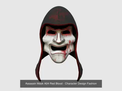 08 Assassin Mask A Collection - Character Design Fashion 3D Model Pack