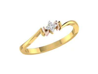 Women Ring  Render 3dm STL OBJ FBX Details 3D print model 204