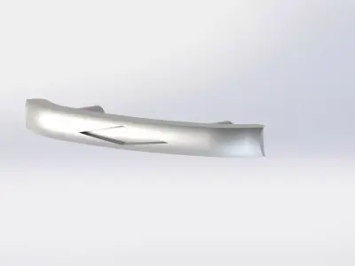 handle1 silver door handle Free 3D model