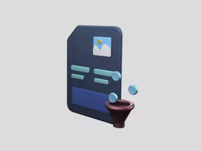 3D app web Icon Low-poly 3D model-17 Low-poly 3D model