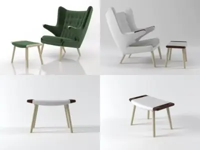 PP19 Teddy Bear Chair 3D model