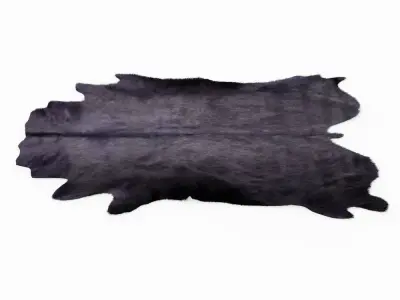 Gray Violet Cowhide Rug 3D model