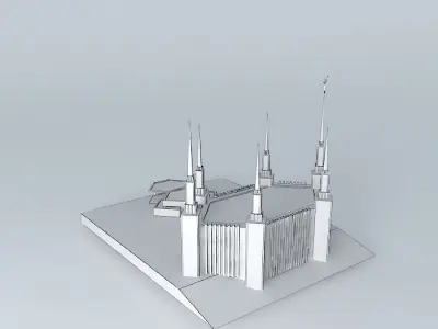 LDS. Temple Washington D.C. Templo Mormon, 16 th. Operating T... Free 3D model