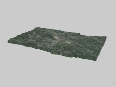 Richmond City Low-poly 3D model
