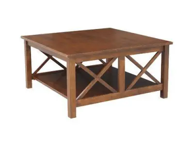Rossitano Solid Wood Coffee Table with Storage 3D model