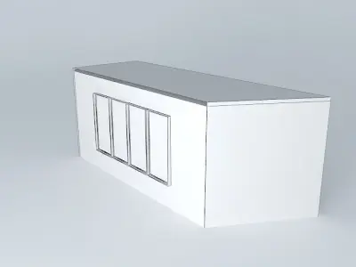 Wall with window Free 3D model