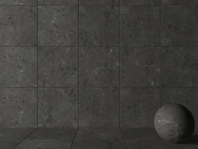 Stone Wall Tiles Sarita Black 80x80 Texture