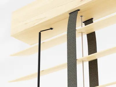 Wooden blinds Set 14 3D model