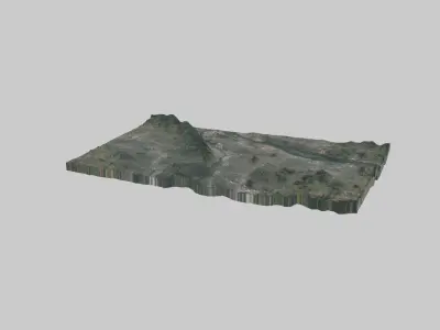 Portland City Low-poly 3D model