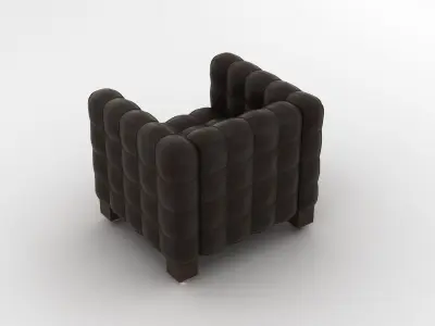 Joseph Hoffman Cubis Armchair 3D model