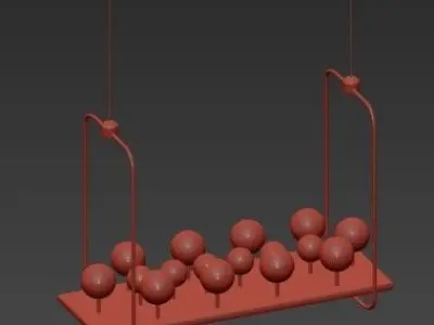 Pendant chandelier 3D model