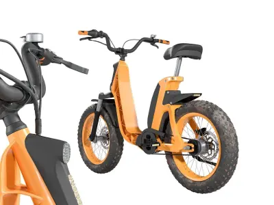 Fantic Issimo Electric Bike  Low-poly 3D model