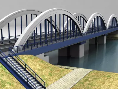 Arch Bridge 3D model purchase