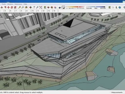 Sketchup Cultral Center E6 3D model