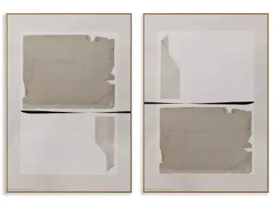 Abstract Painting Frame set 3D model 900