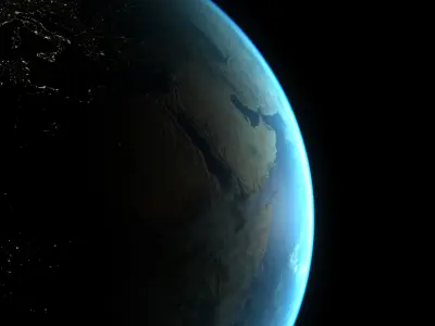 Earth - Photorealistic Planet Low-poly 3D model