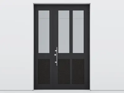 Aluminium door 132 3D model