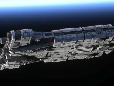 Roken rebel ship  - Star Wars Kenobi 3D model