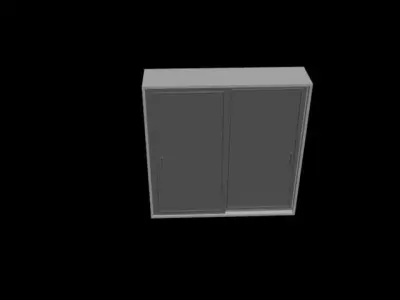 Wardrobe Low-poly 3D model buy