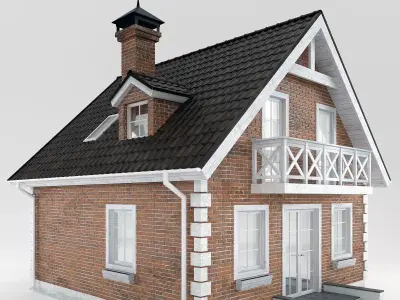 Brick Cottage 3D model
