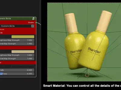 Cosmetic Mockup With Lighting 3D model
