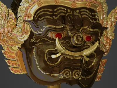 Phra Pirap Thai Khon Mask 3D print model