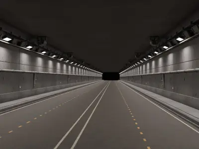 modular road tunnel 3D model