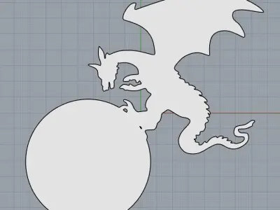 Dragon Door number 3D print model