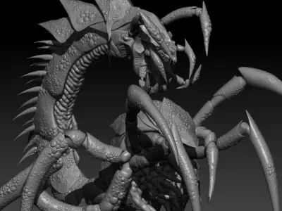A large collection of high-poly models from the program zbrush 3D Model Pack