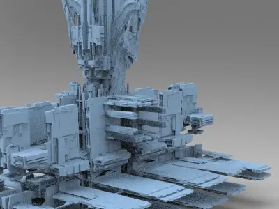Dragon Cult Elites City block 3D model