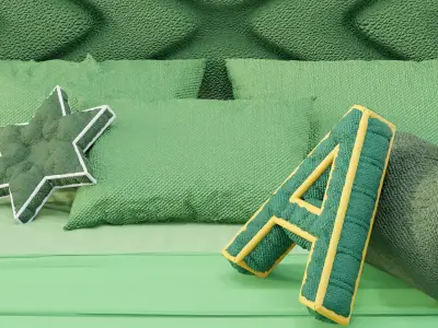Munich Aliver Bed 3D model