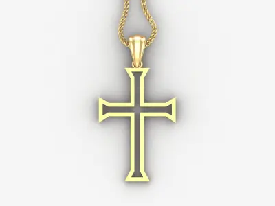 Cross Light Gold 4CP049 3DM STL 3D print model