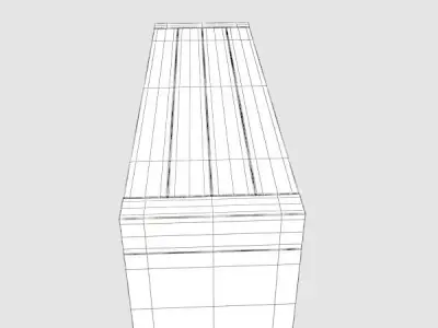 Outdoor Bench-2 3D model