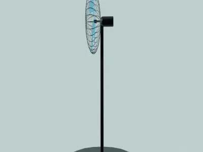 Ventilador de piso Free low-poly 3D model