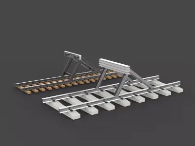 Buffer stop 3D model