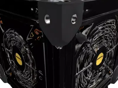 Modular Industrial Cooling System Low-poly 3D model