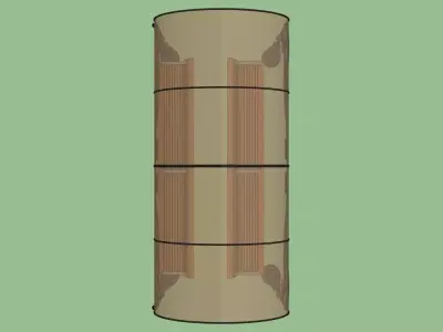 Vintage Park Bench with Canopy - 3D Model 3D model