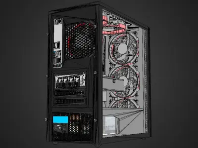 Gaming PC 3D model