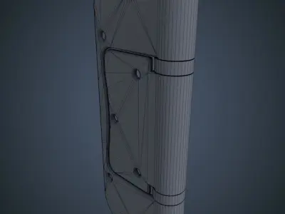  High interior door 3D model