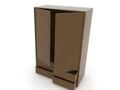 Furnished Room Low-poly 3D model