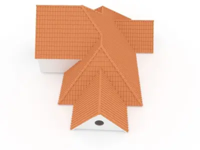 Realistic Roof Shingles 7 3D model