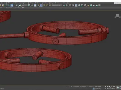 Flexus Pendant by Baroncelli Low-poly 3D model