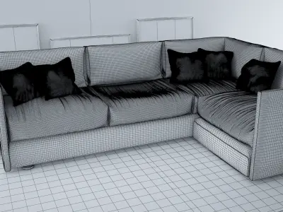 Sofa set - Interior Furniture 10 3D model