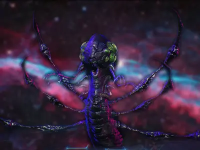 Abathur spider Low-poly 3D model