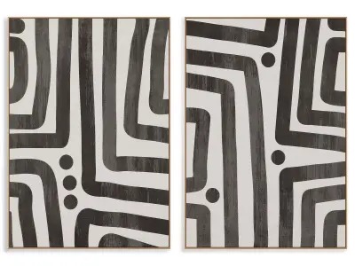Abstract Painting Frame set 3D model 469