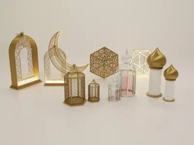 Ramadan and Islamic Decor 3D model