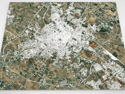 Cityscape Lecce Italy 3D model