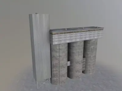 Amsterdam Factory2 Low-poly 3D model